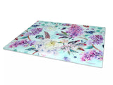 Üveg konyhai vágódeszka 40×30 cm – virágos Floral Garden