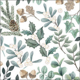 Karácsonyi háromrétegű papírszalvéta 33x33 cm 20 db Collection of Leaves