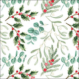 Háromrétegű karácsonyi papírszalvéta 33x33 cm 20 db Foliage scatter