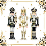 Karácsonyi diótörős háromrétegű papírszalvéta 33x33 cm Royal Nutcrackers