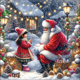 Karácsonyi télapós háromrétegű papírszalvéta 33x33 cm 20 db-os Talking to Santa