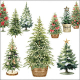 Háromrétegű karácsonyi papírszalvéta 33x33 cm 20 db Tree collection