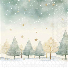 Karácsonyi csillagos mintás szalvéta 33x33 cm 20 db-os Starry Sky