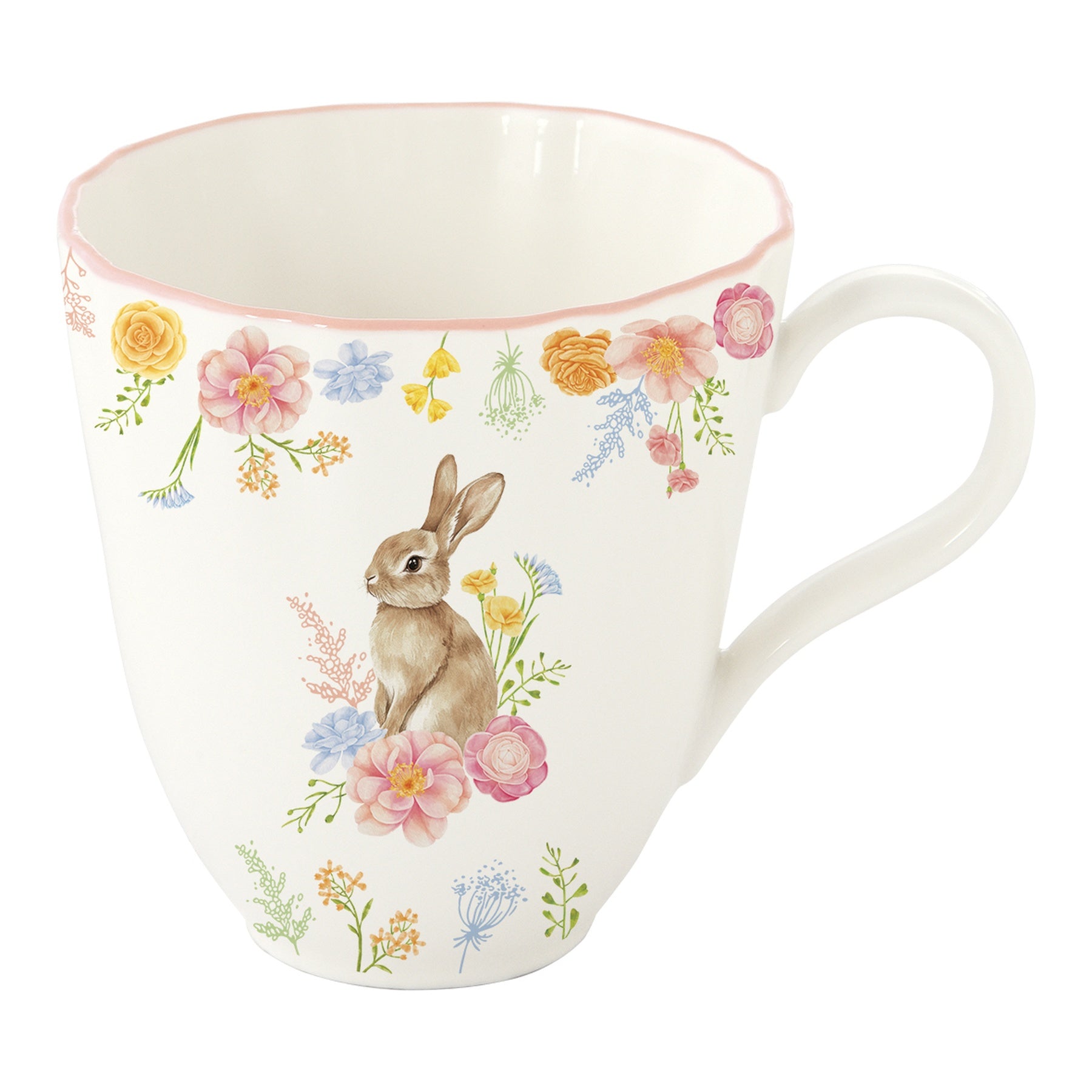 Húsvéti nyuszis porcelán bögre 320 ml dobozban díszdobozban
