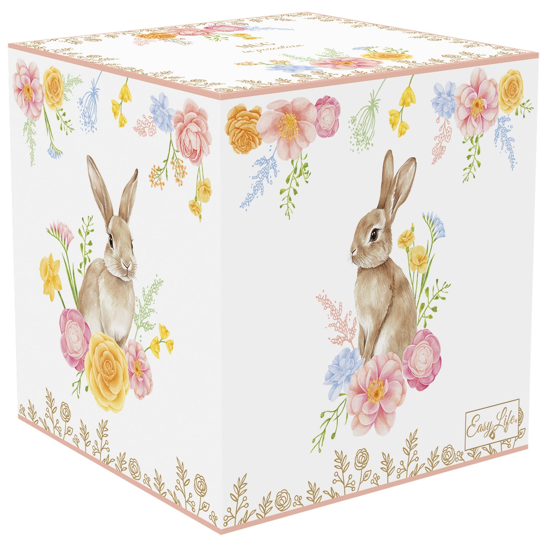 Húsvéti nyuszis porcelán bögre 320 ml dobozban díszdobozban