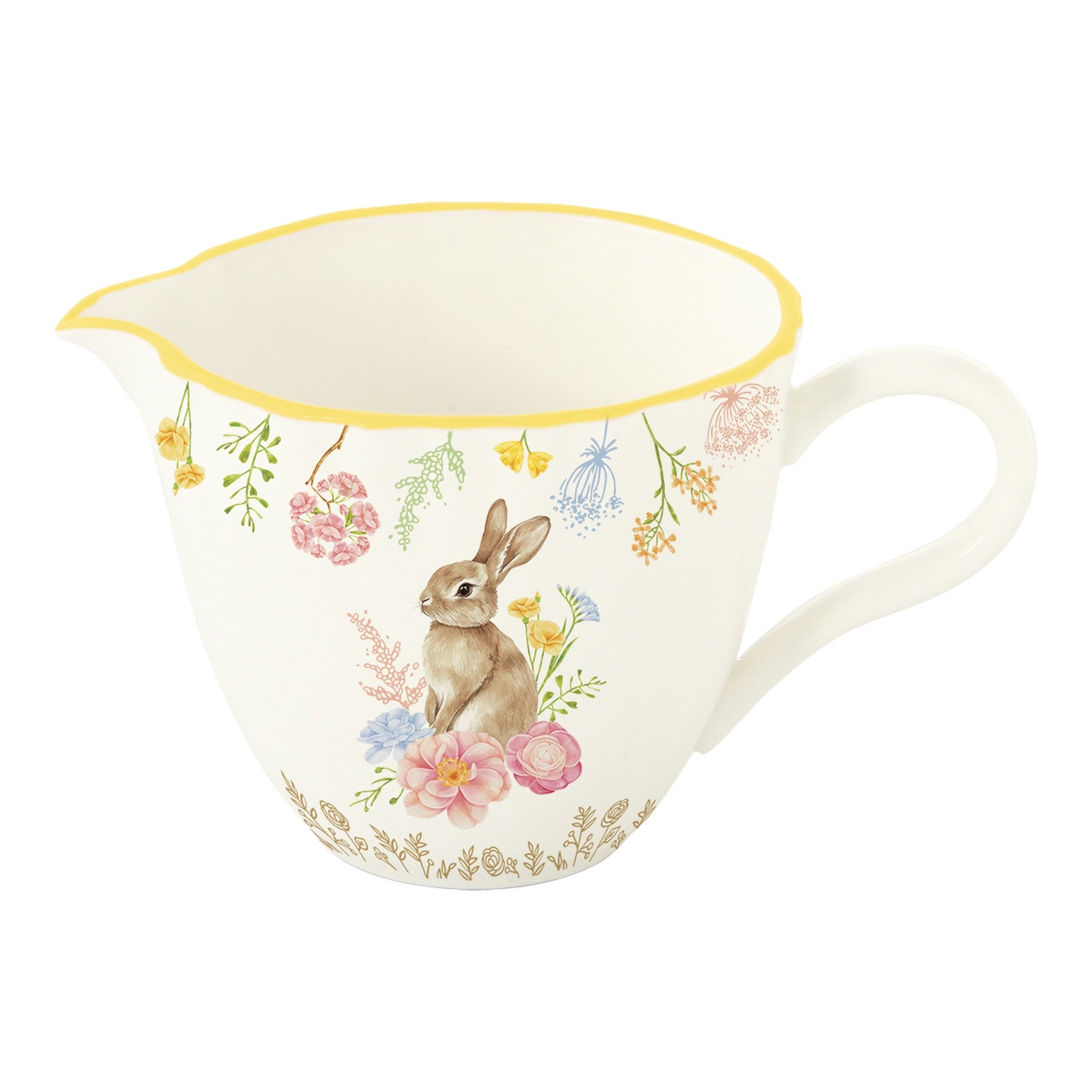 Húsvéti nyuszis porcelántej / citromkiöntő 180 ml díszdobozban