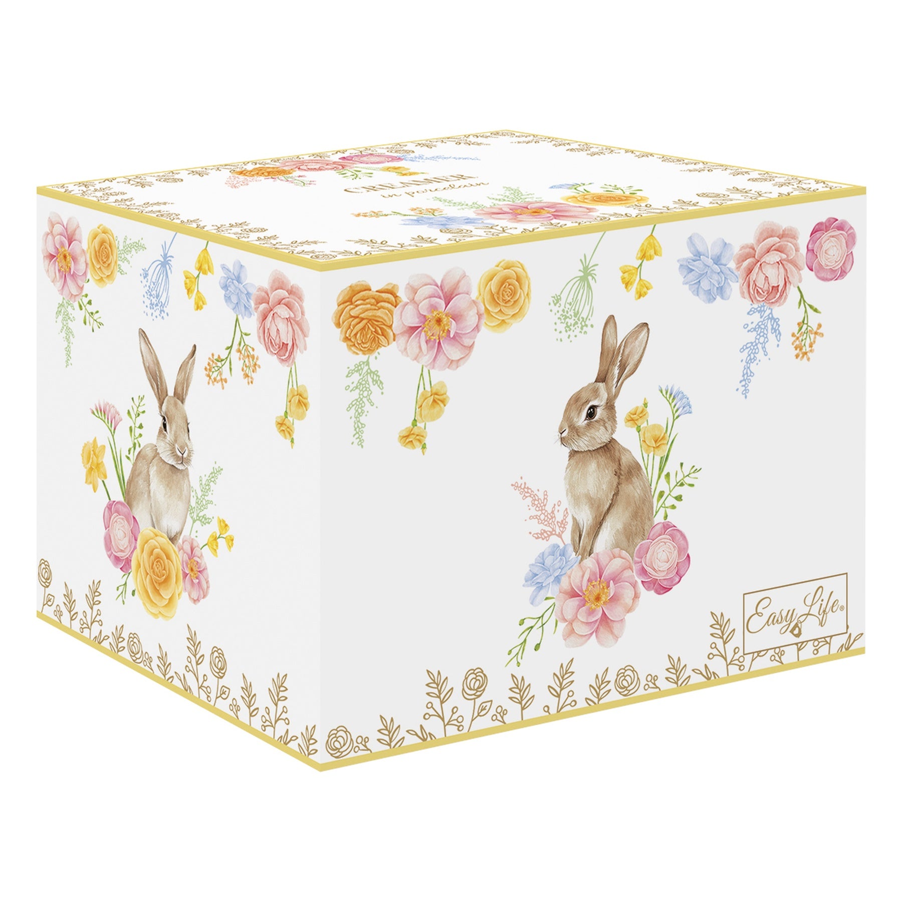 Húsvéti nyuszis porcelántej / citromkiöntő 180 ml díszdobozban