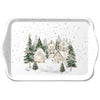 Karácsonyi havas házak mintás melamin kistálca 13x21 cm Snowy Houses