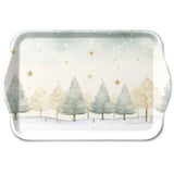 Karácsonyi csillagos mintás melamin kistálca 13x21 cm Starry Sky
