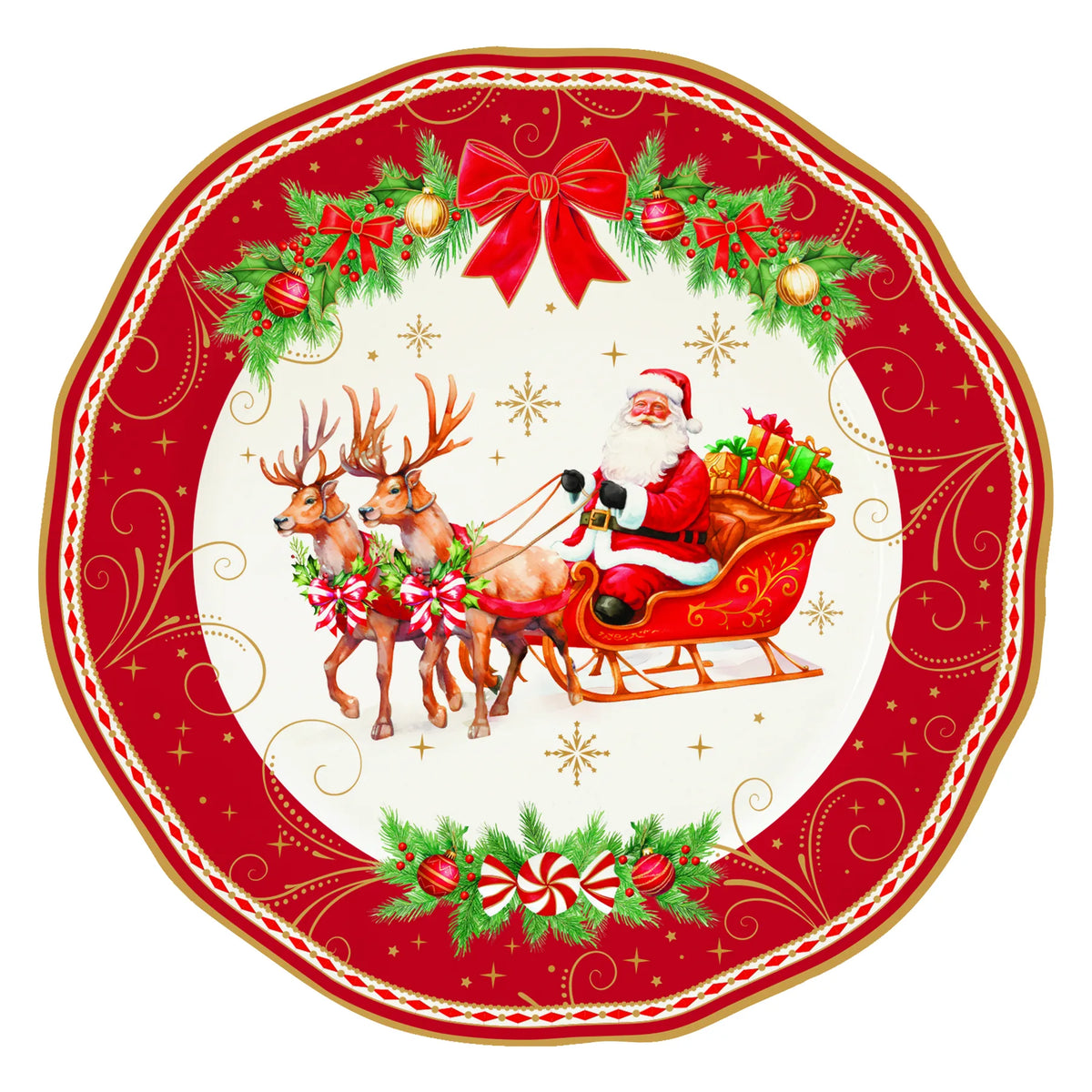 Karácsonyi porcelán desszertes tányér 20 cm Christmas Heritage