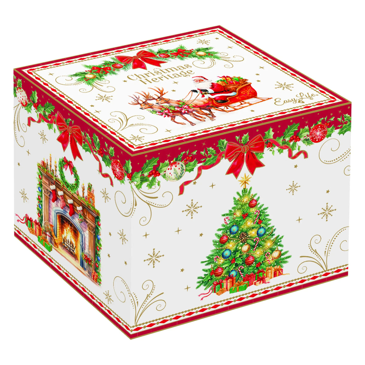 Karácsonyi porcelán bögre 350 ml díszdobozban Christmas Heritage