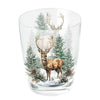 Karácsonyi szarvas mintás üvegpohár 250 ml Winter Stag