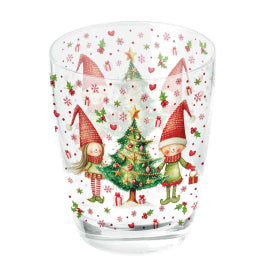Karácsonyi manós vizespohár 250 ml Elves by the Tree