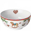 Karácsonyi hintalovas porcelán tálka 6,5x14 cm Christmas Toys