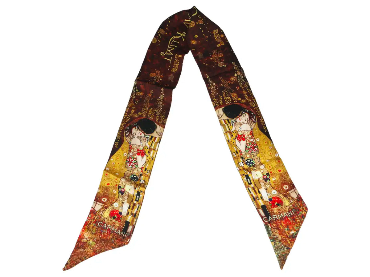 Hajkendő 120x8,5 cm polysatin Klimt Életfa