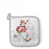 Karácsonyi hóember edényalátét 20x20 cm 100% pamut Sporty Snowmen