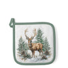 Karácsonyi szarvas mintás edényalátét 20x20 cm Winter Stag