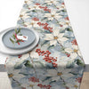 Karácsonyi mikulásvirág mintás pamut asztali futó 40x150 cm Winter Poinsettia
