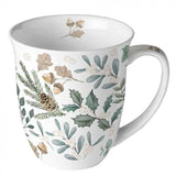 Karácsonyi porcelán bögre Collection of Leaves