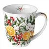 Karácsonyi porcelán bögre 400 ml Téli Narancsvarázs