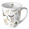 Karácsonyi porcelán bögre 0,4l Forest gnomes