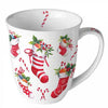 Karácsonyi porcelán bögre 400 ml Karácsonyi Zoknik