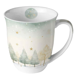 Karácsonyi csillagos mintás porcelán bögre 400 ml Starry Sky