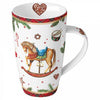 Karácsonyi hintalovas porcelán nagy bögre Christmas Toys 600 ml