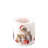 Karácsonyi cicás gyertya kicsi Ø 7,5x9 cm Meaowy Christmas