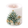 Karácsonyi tündér mintás gyertya közepes Ø 10x10 cm Christmas Fairy