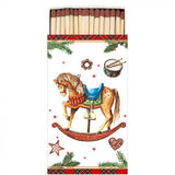 Gyufa Karácsonyi hintalovas díszdobozban 45 db Christmas Toys