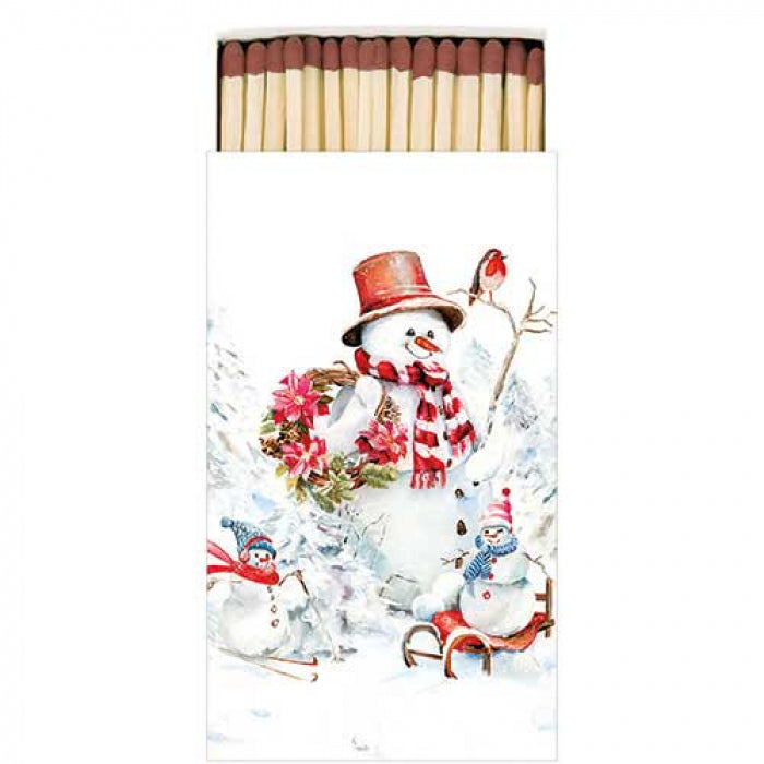 Gyufa karácsonyi csomagolásban 45 dbSporty Snowmen