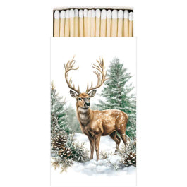 Karácsonyi szarvas mintás gyufa 45 db-os Winter Stag