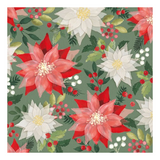 Karácsonyi szalvéta Poinsettia 33x33 cm 20 db-os