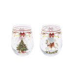 Karácsonyi Üveg pohár 500 ml 2 db-os szett díszdobozban Christmas Tale