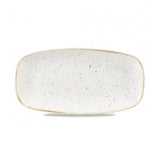 Churchill Stonecast Barley bézs kerámia szögletes tányér 20×12,1 cm Oblon