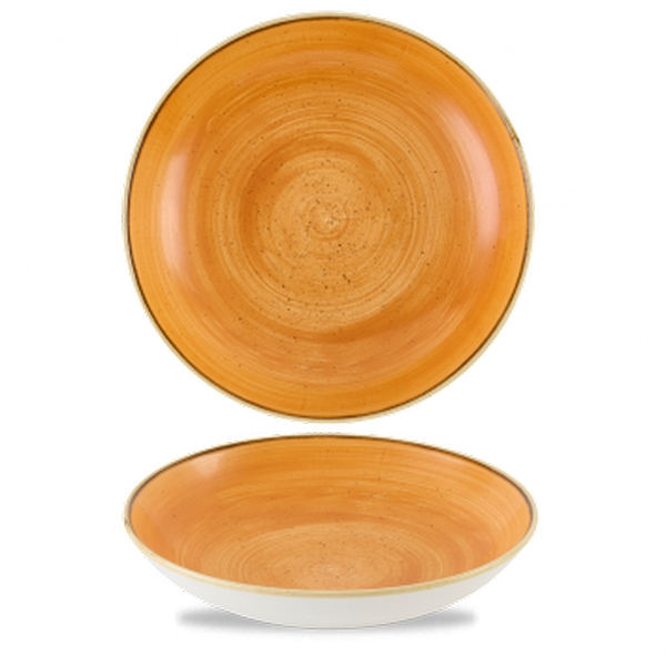 Churchill Stonecast Tangerine narancs kerámia kerek salátás 24,8 cm