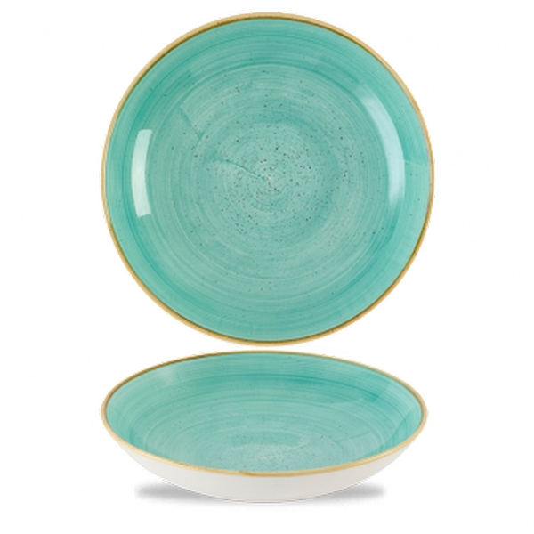 Churchill Stonecast Mint kék kerámia kerek salátás 24,8 cm