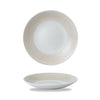 Churchill Isla Spinwash homokszínű kerámia tányér mély 25,5 cm COUPE