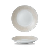 Churchill Isla Spinwash homokszínű kerámia tányér mély 25,5 cm COUPE