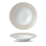 Churchill Isla Spinwash homokszínű kerámia salátás 28 cm széles perem