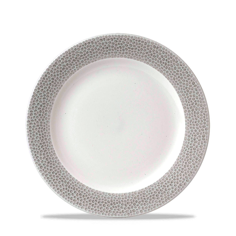 Churchill Isla Shale szürke kerámiatányér 23,4 cm peremes alj