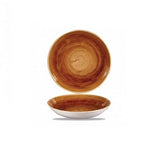 Churchill Stonecast Patin barna kerámia kerek salátás 24,8 cm