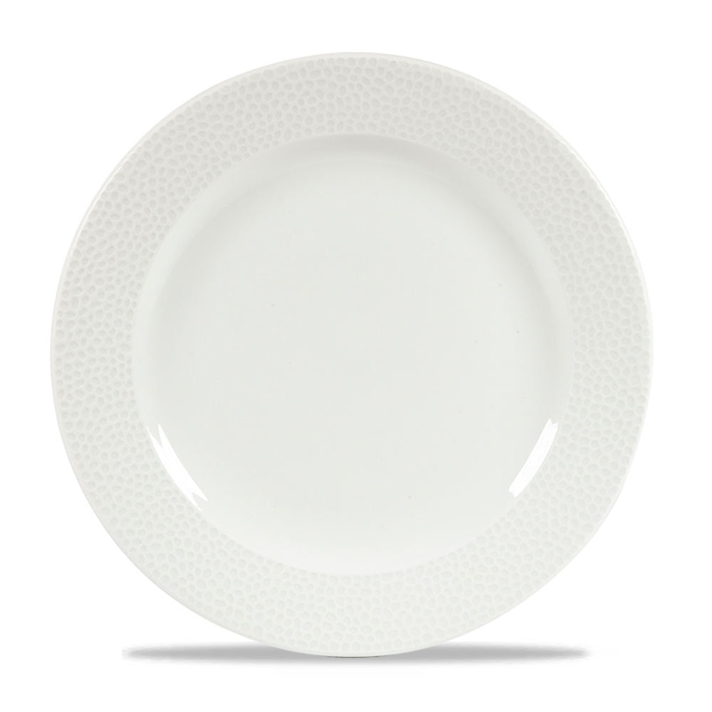 Churchill Isla fehér kerámia tányér lapos 27,6 cm / peremes aljú /