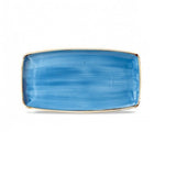 Churchill Stonecast Cornflower kék kerámia szögletes tál 35×18,5 cm