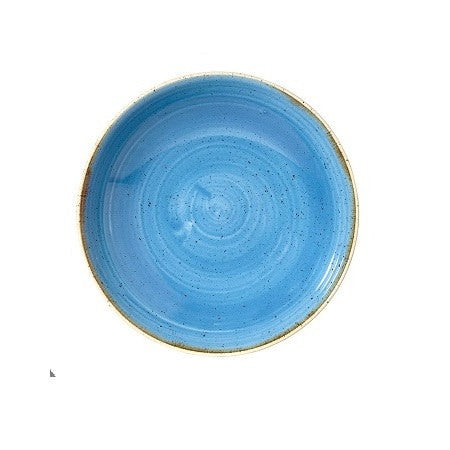 Churchill Stonecast Cornflower kék kerámia kerek salátás 24,8 cm