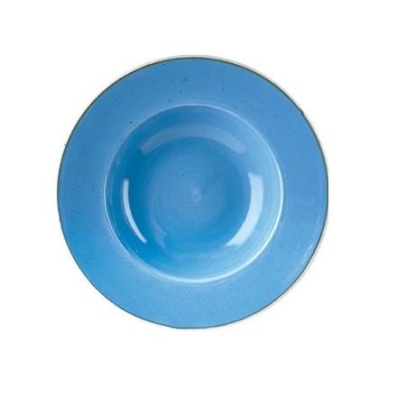 Churchill Stonecast Cornflower kék kerámia salátás 28 cm széles perem