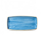 Churchill Stonecast Cornflower kék kerámia szögletes tál 29,5x14 cm