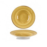 Churchill Stonecast Mustard barna kerámia salátás 28 cm széles perem