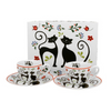 Cicás Porcelán eszpresszó kávés csésze + alj 100 ml 2 személyes dobozban